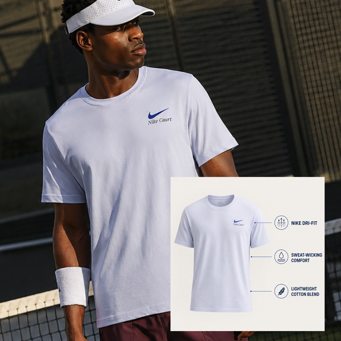 NikeCourt Men’s Dri-FIT Tennis & Padel Graphic T-Shirt – Palest Purple