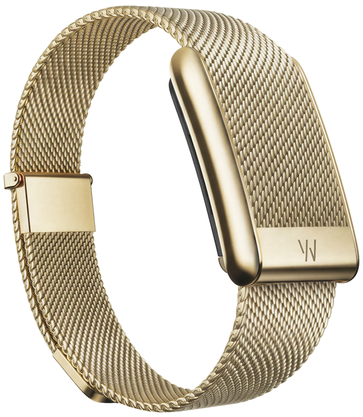 front view of Whoop 5.0 Meridian Band in Gold