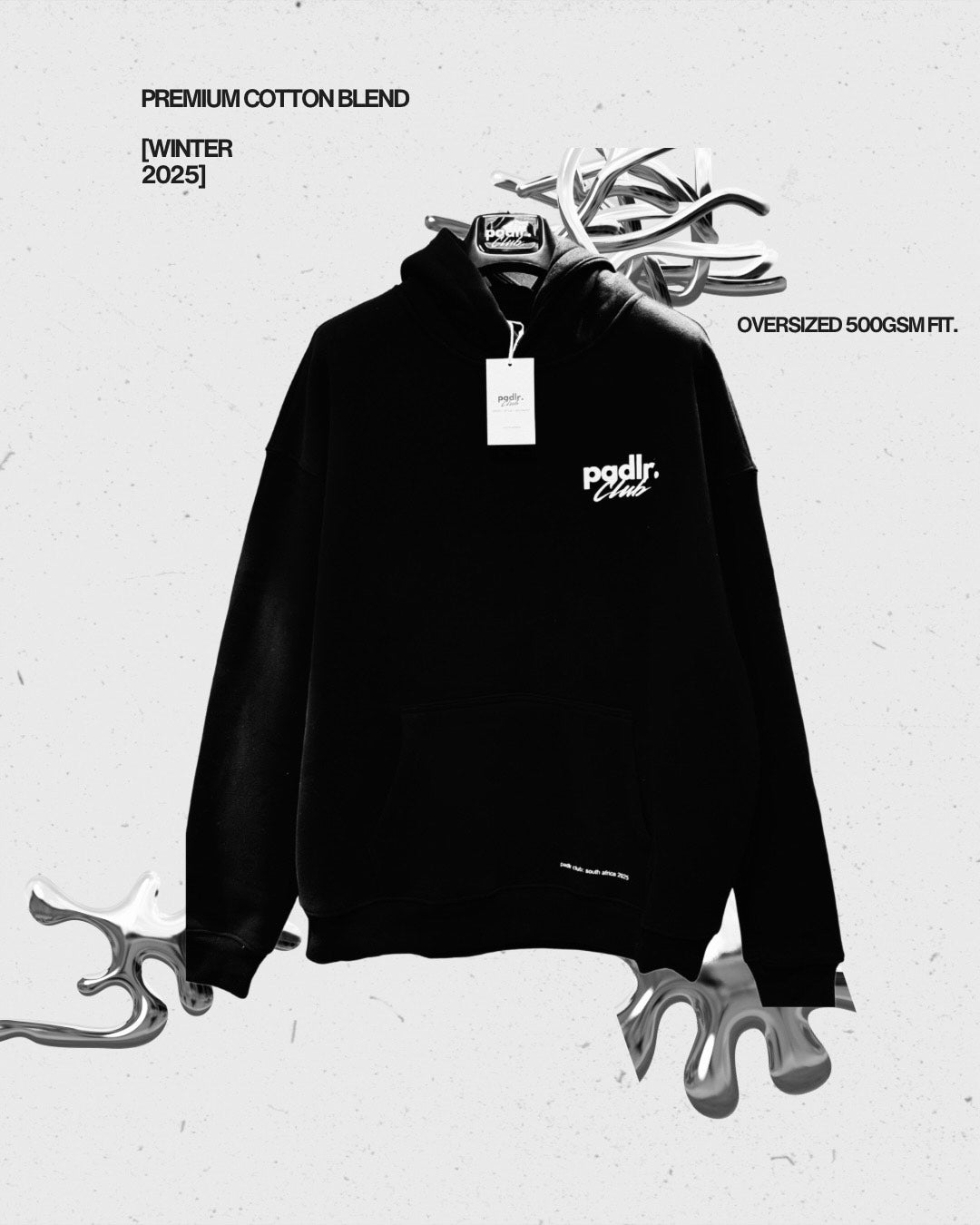 Padlr Club “WARM UP” Hoodie – Oversized