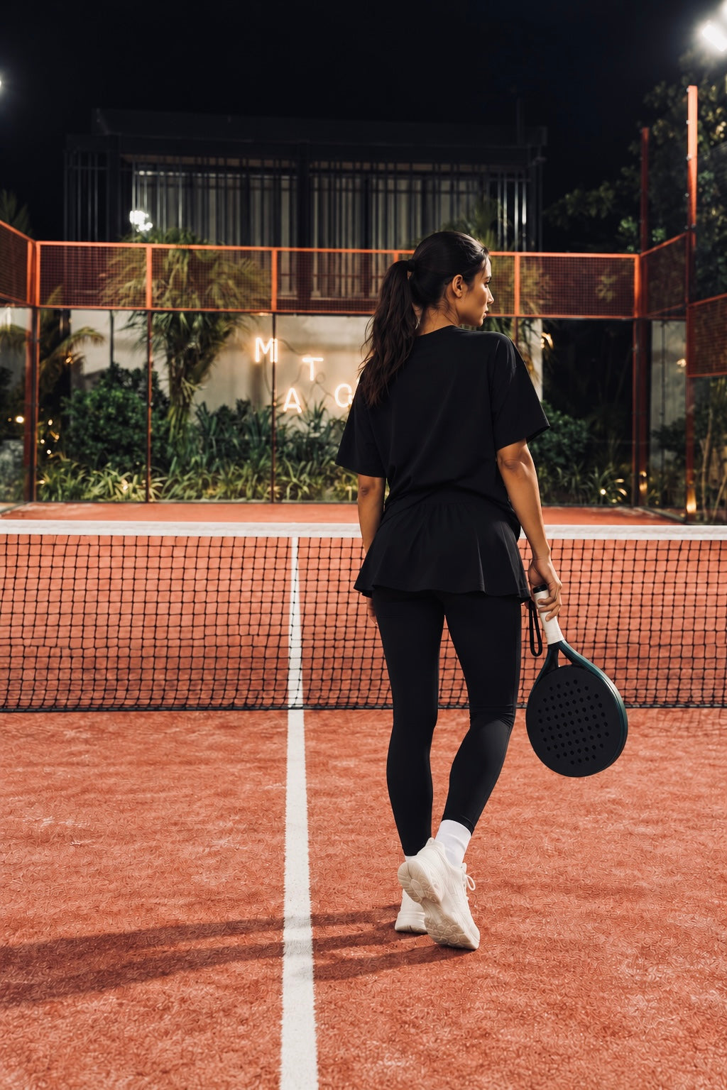 "COURT LAYER" 2-in-1 Padel Skirt Leggings | Black