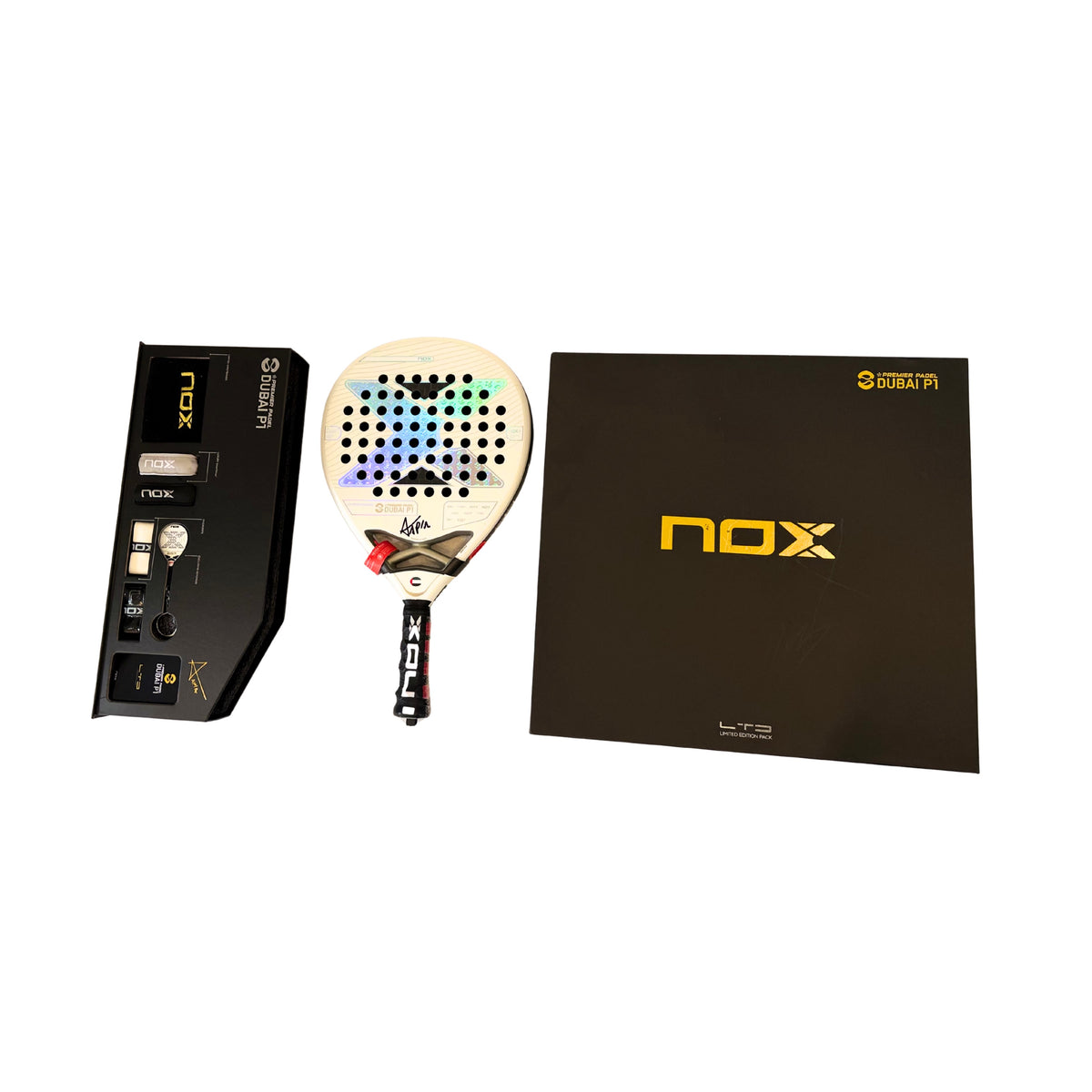 NOX AT10 Dubai P1 Padel Racket – Limited Edition Signed by Agustín Tapia (Dubai Premier Padel Exclusive)