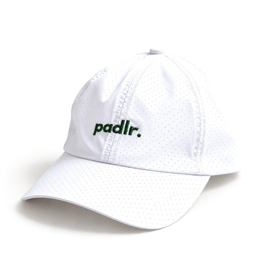"COURT CAP" Perforated Performance Cap | White