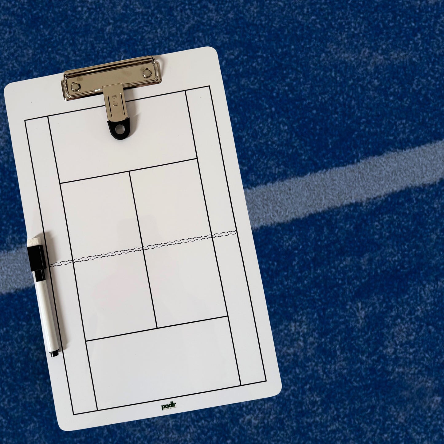 Padlr Sports Science Dual-Sided Padel & Tennis Tactical Coaching Board (with Marker)