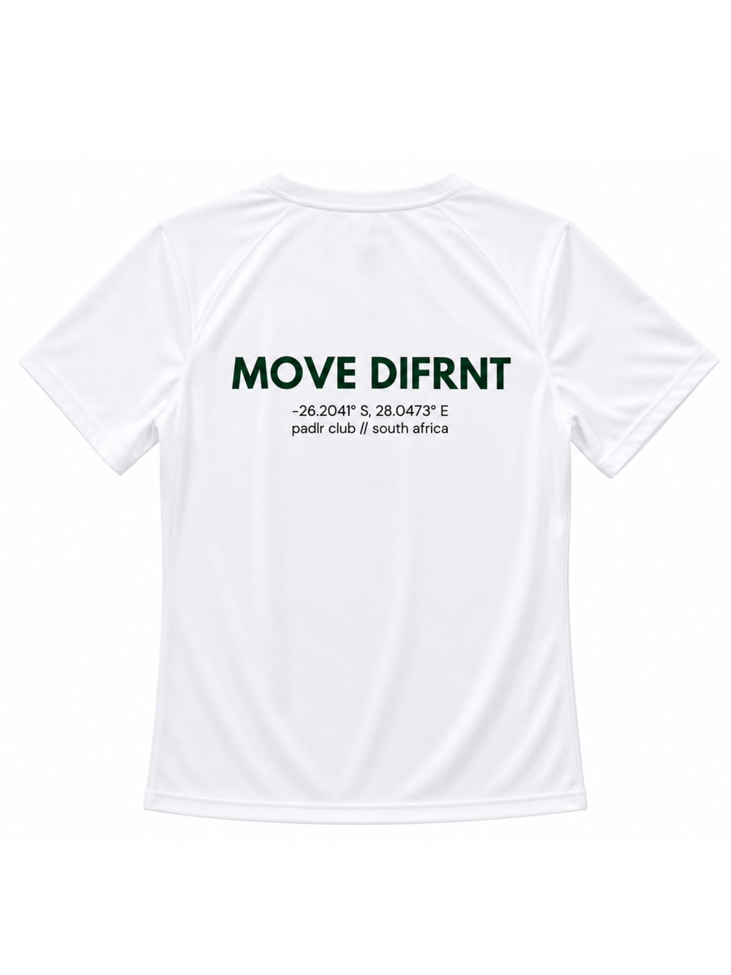 PADLR CLUB “MOVE DIFRNT” Performance Training Tee | WHITE