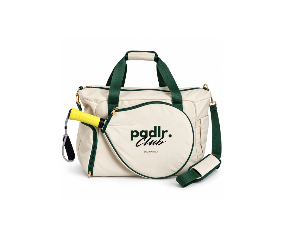 "The Clubhouse" Padel Bag | Cream & Club Green