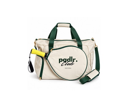 "The Clubhouse" Padel Bag | Cream & Club Green