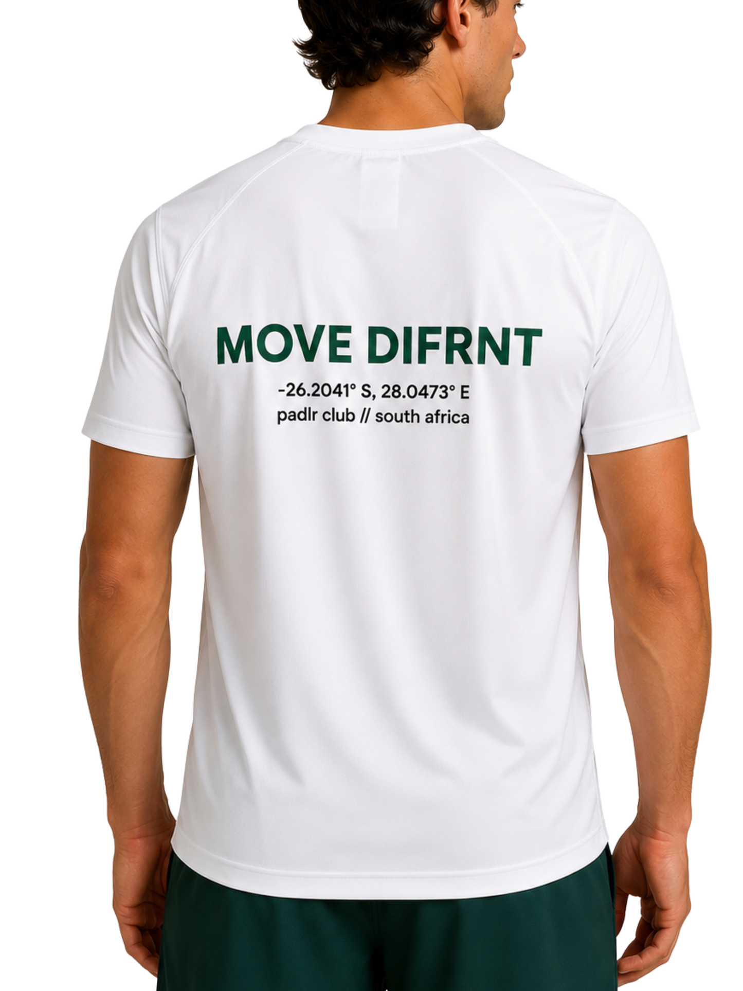 PADLR CLUB “MOVE DIFRNT” Performance Training Tee | WHITE