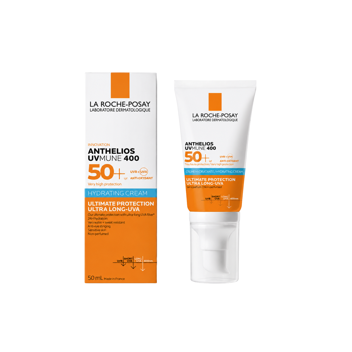 La Roche-Posay Anthelios UVMune 400 Hydrating Face Sunscreen SPF50+ | 50ml