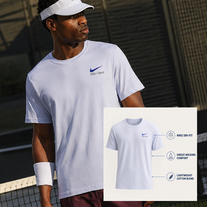 NikeCourt Men’s Dri-FIT Tennis & Padel Graphic T-Shirt – Palest Purple