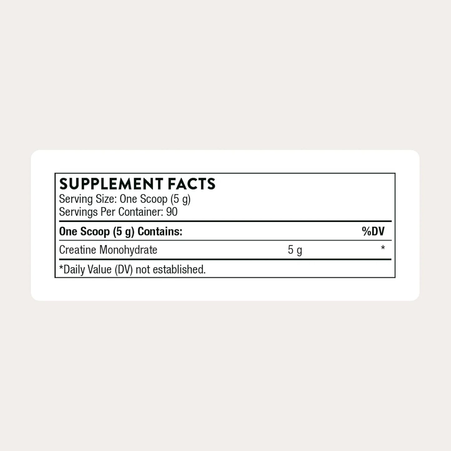 THORNE Creatine Micronized Creatine Monohydrate Powder 90 Servings 450g