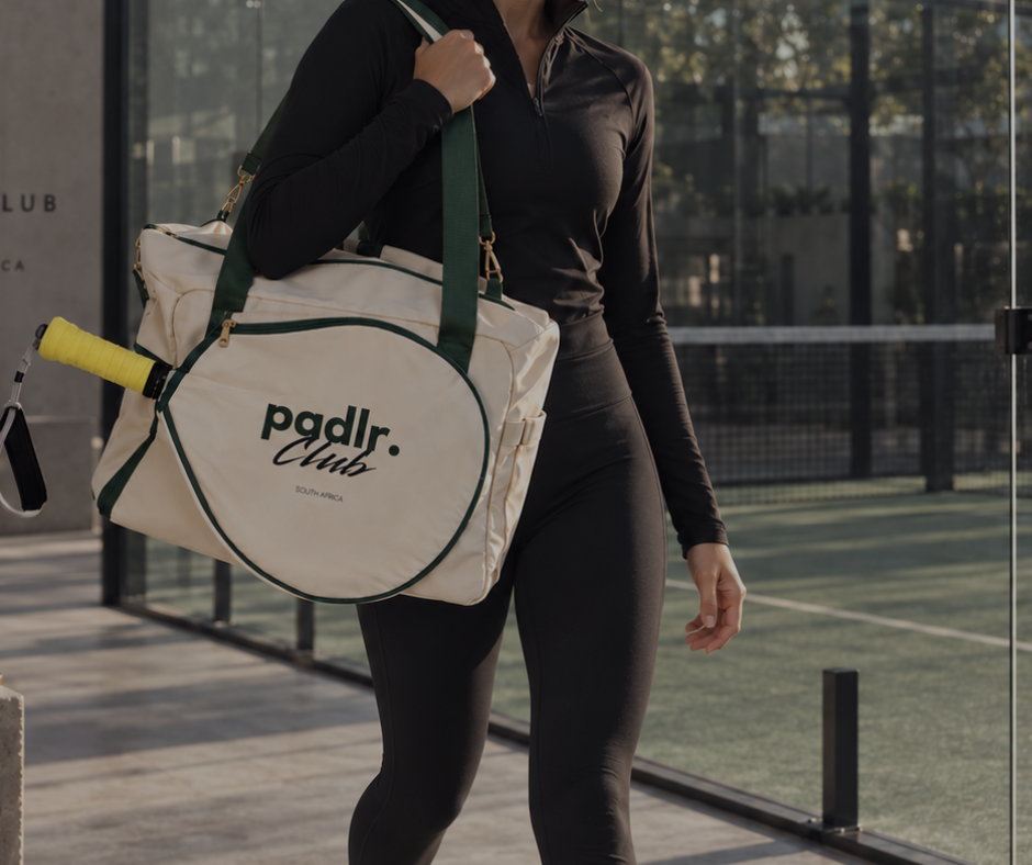 "The Clubhouse" Padel Bag | Cream & Club Green