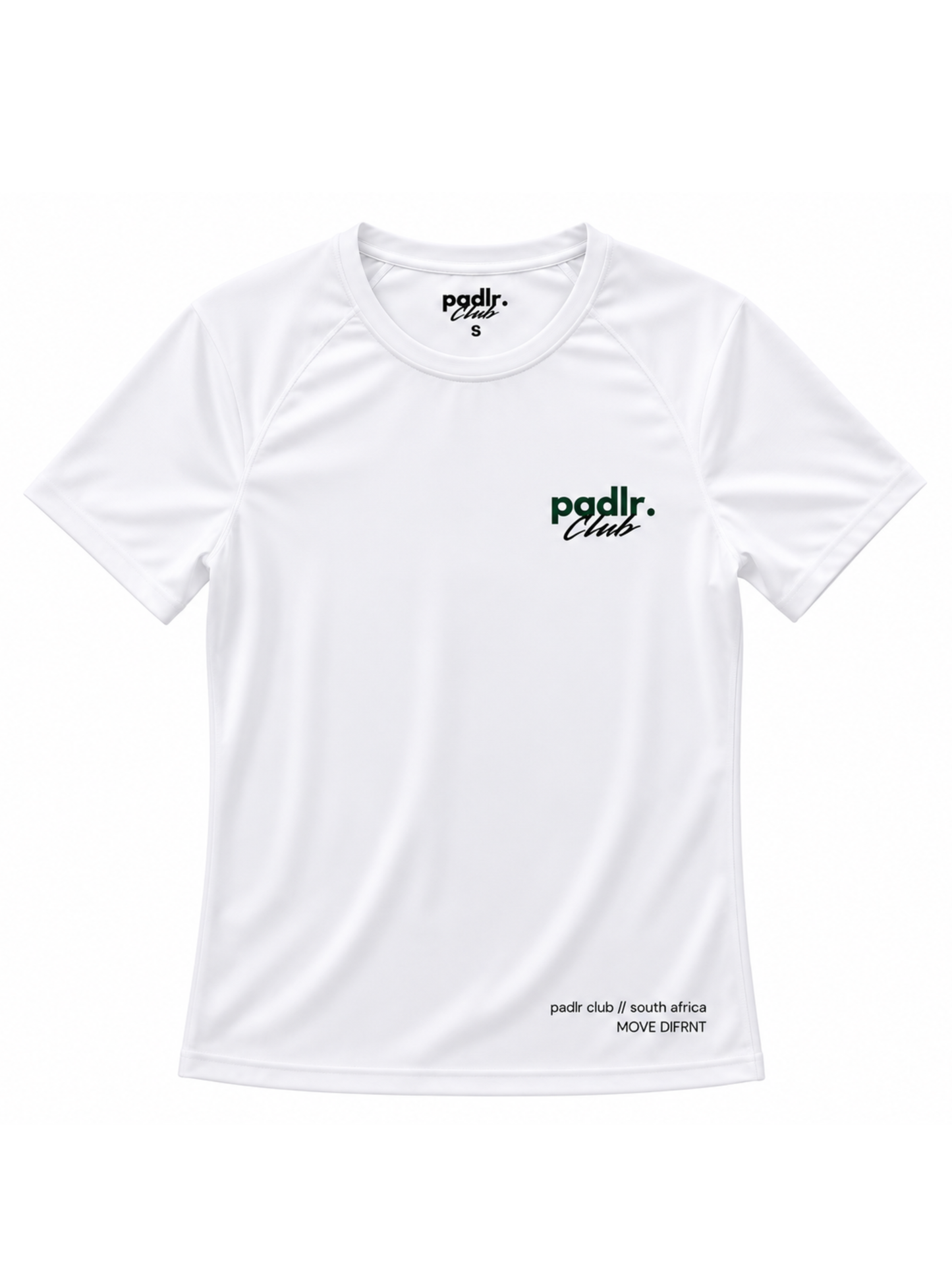 PADLR CLUB “MOVE DIFRNT” Performance Training Tee | WHITE