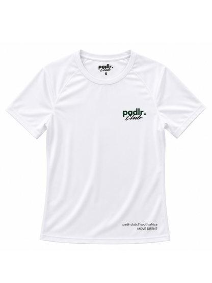 "MOVE DIFRNT" TEE, WHITE