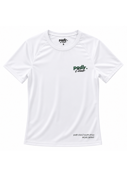 PADLR CLUB “MOVE DIFRNT” Performance Training Tee | WHITE