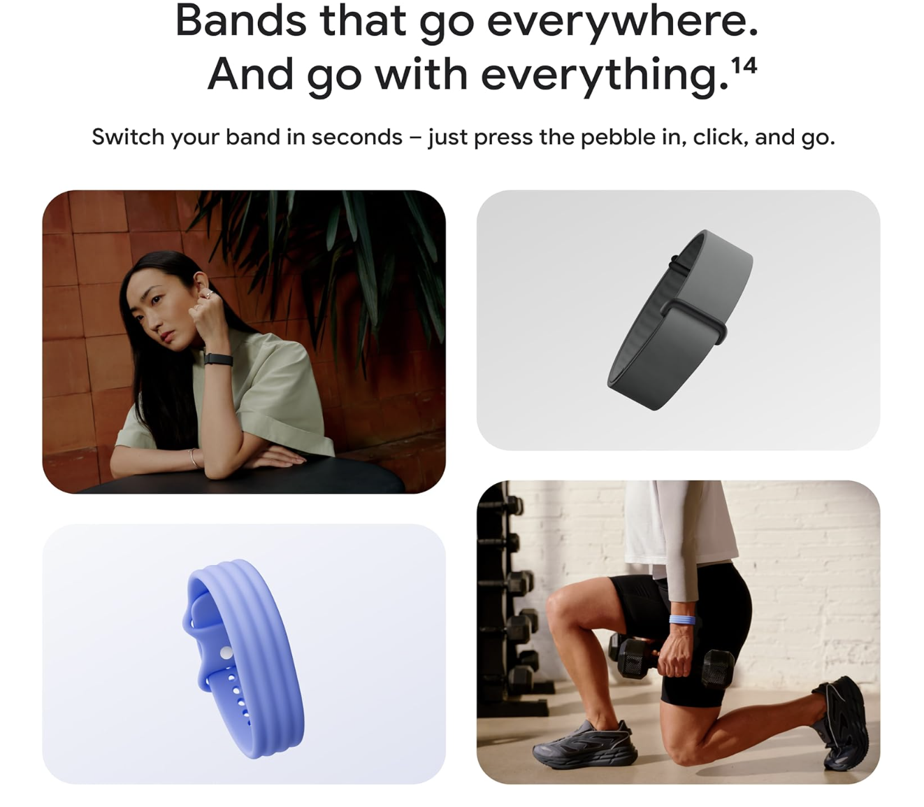Google Fitbit Air - Screenless Activity Tracker | Black Onyx Strap