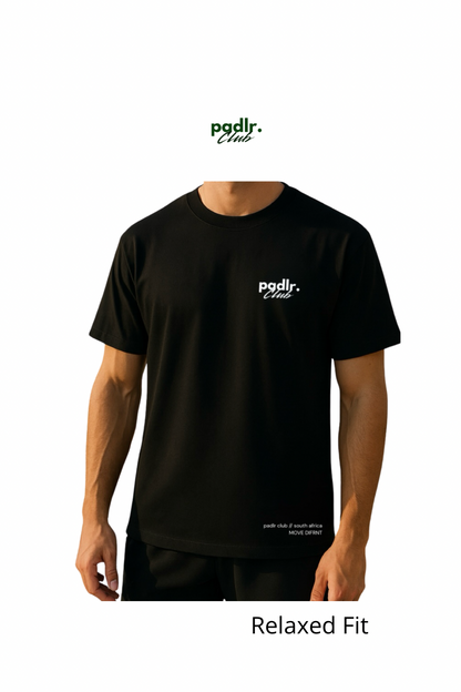 "MOVE DIFRNT" TEE, BLACK