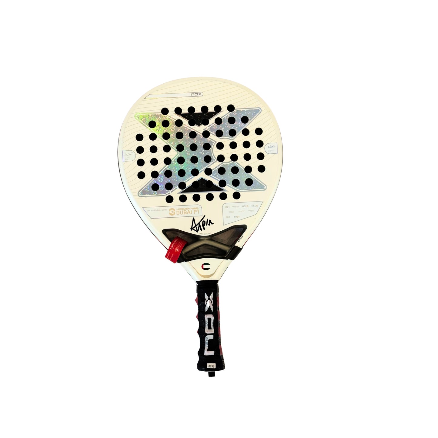 NOX AT10 Dubai P1 Padel Racket – Limited Edition Signed by Agustín Tapia (Dubai Premier Padel Exclusive)