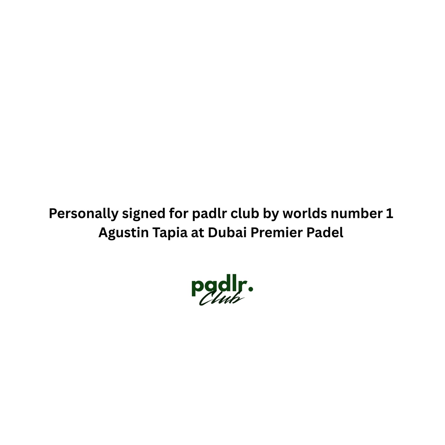 NOX AT10 Dubai P1 Padel Racket – Limited Edition Signed by Agustín Tapia (Dubai Premier Padel Exclusive)