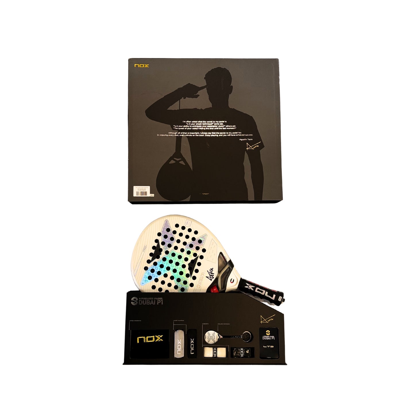 NOX AT10 Dubai P1 Padel Racket – Limited Edition Signed by Agustín Tapia (Dubai Premier Padel Exclusive)