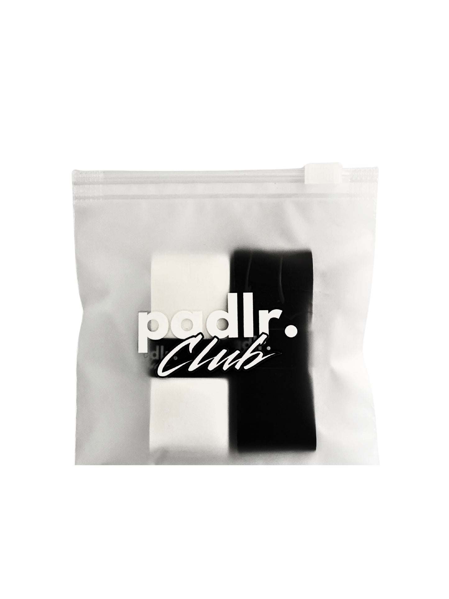 Padlr Club Premium Padel & Tennis Overgrips – Black & White Pack of 2 – Non-Slip, Sweat Absorbent