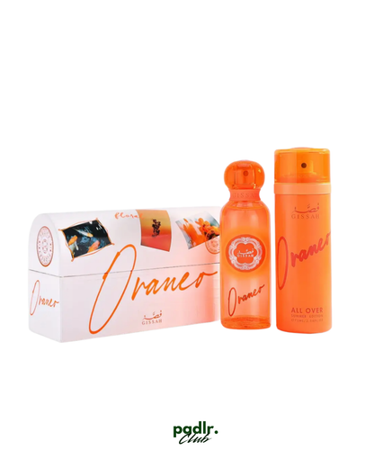 Gissah Oraneo Summer Limited Edition Unisex Gift Set | 75ml EDP, 75ml All Over Spray & Gift Bag
