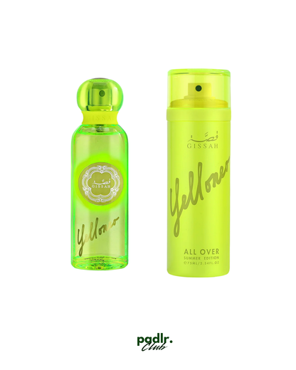 Gissah Yelloneo Summer Edition Gift Set | 75ml Eau de Parfum + 75ml All Over Spray & Gift bag