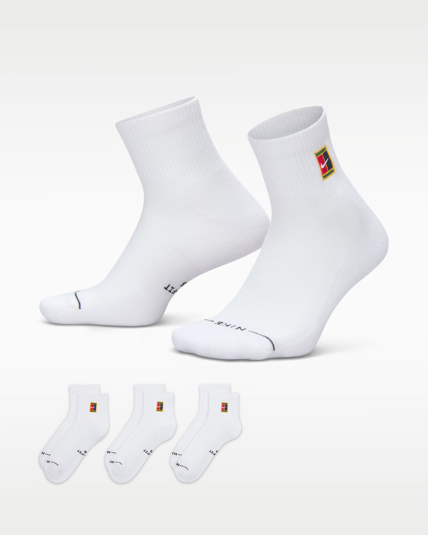 Nike Everyday Elevated Court Ankle Socks – White | 3 Pair Pack