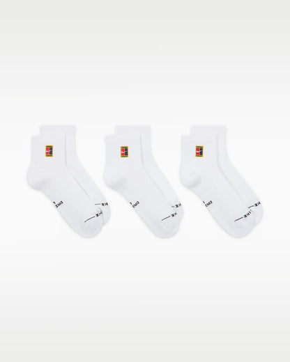 Nike Everyday Elevated Court Ankle Socks – White | 3 Pair Pack