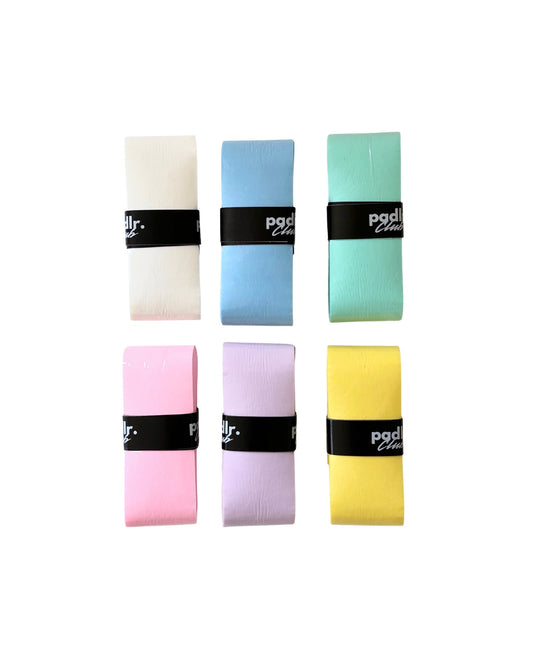 Padlr Club Padel Overgrips – Premium Non-Slip Comfort Grip (6-Pack, Pastel Edition)