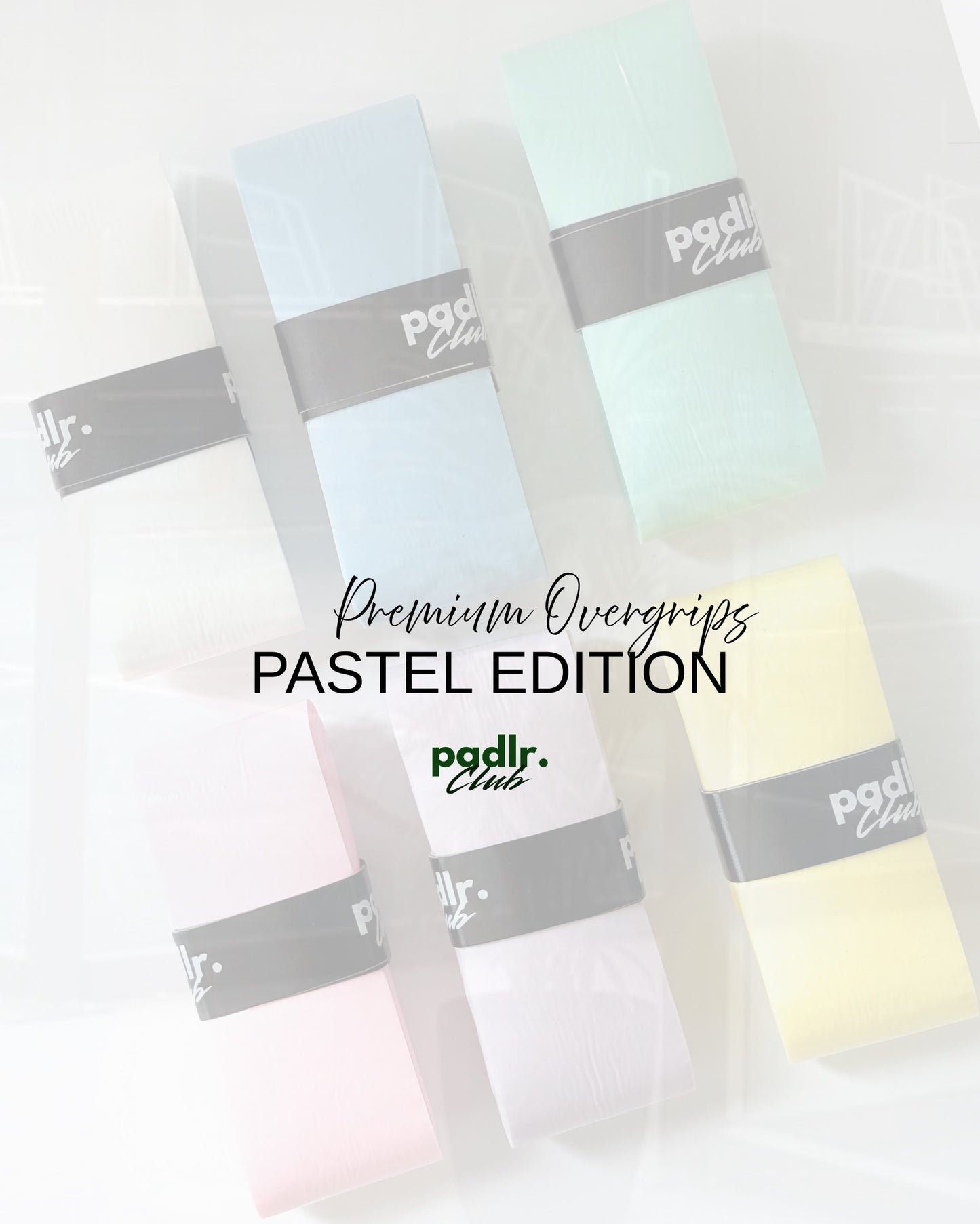 Padlr Club Padel Overgrips – Premium Non-Slip Comfort Grip (6-Pack, Pastel Edition)