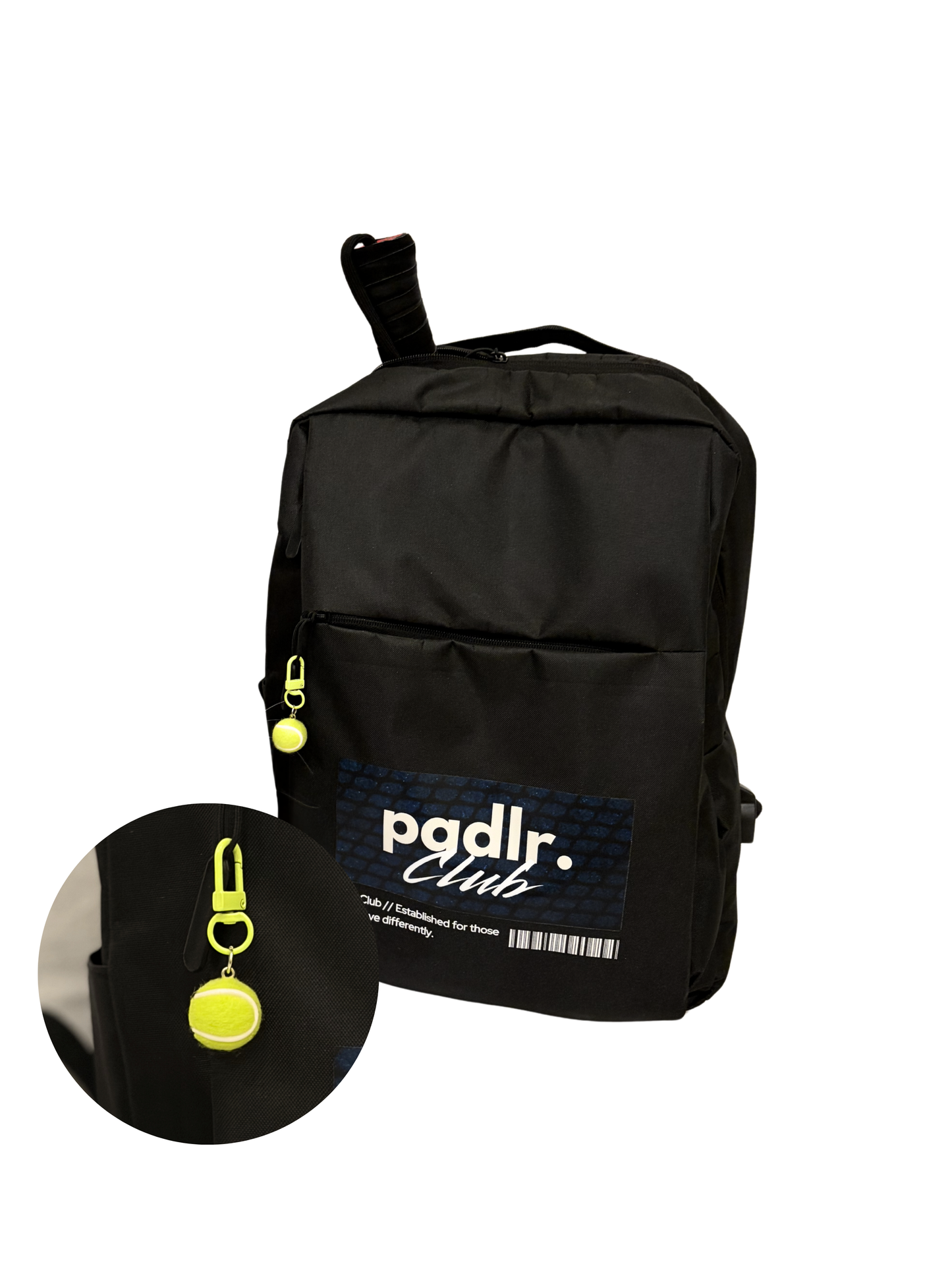 Padlr Club Premium Mini Tennis/Padel Ball Keychain – Padel & Tennis Bag Charm, Sport Key Holder Accessory, Gym Backpack Clip, Gifting