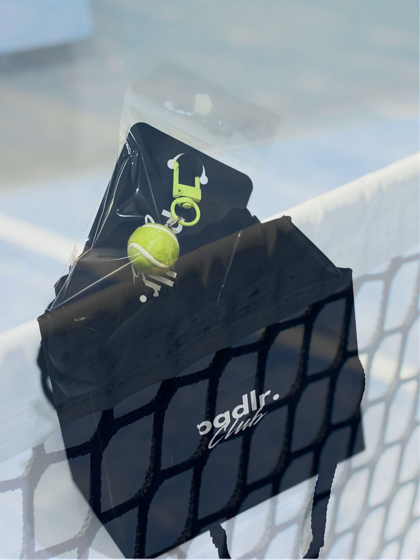 Padlr Club Premium Mini Tennis/Padel Ball Keychain – Padel & Tennis Bag Charm, Sport Key Holder Accessory, Gym Backpack Clip, Gifting