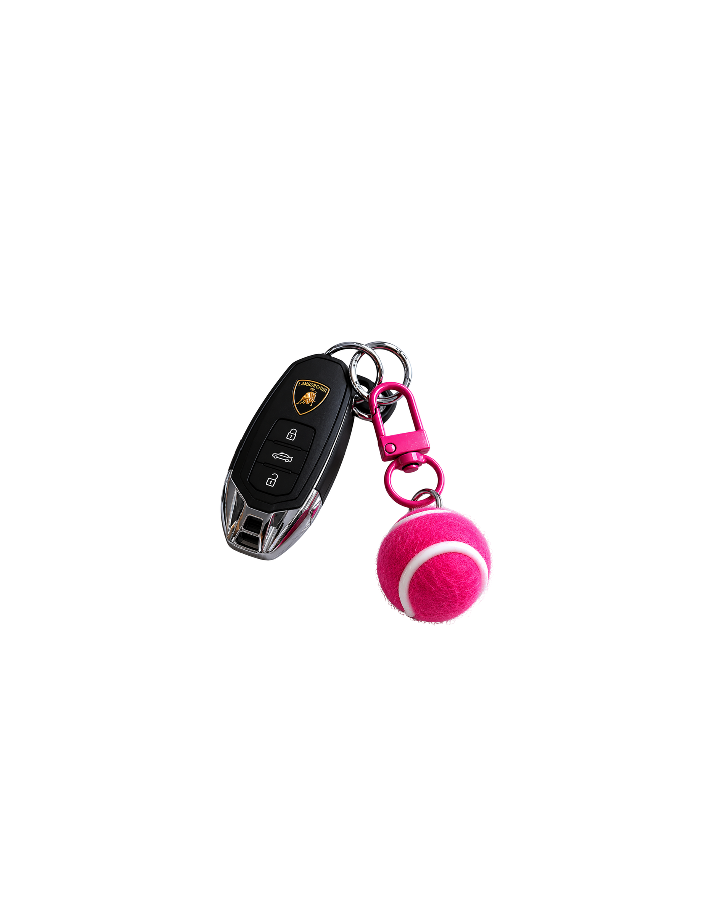 Padlr Club Premium Mini Tennis & Padel Ball Keychain – Blush Pink