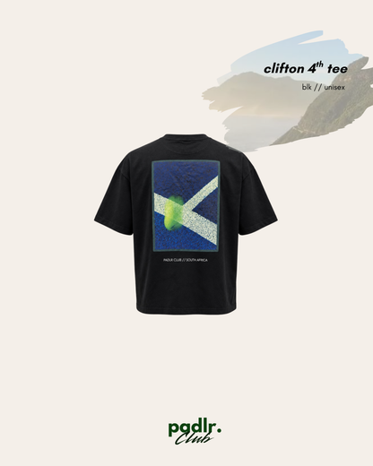 “Clifton 4th” Boxy Tee | Unisex - Black