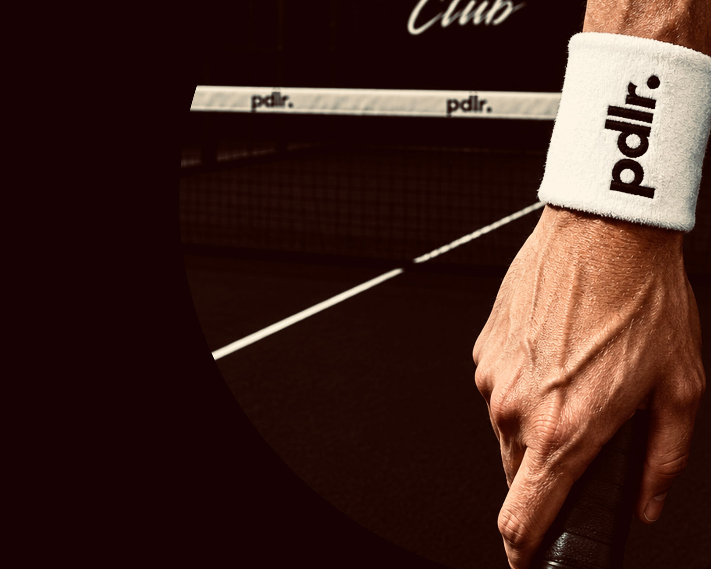 Padlr Club Sports Sweatband Wristband for Gym, Tennis & Padel